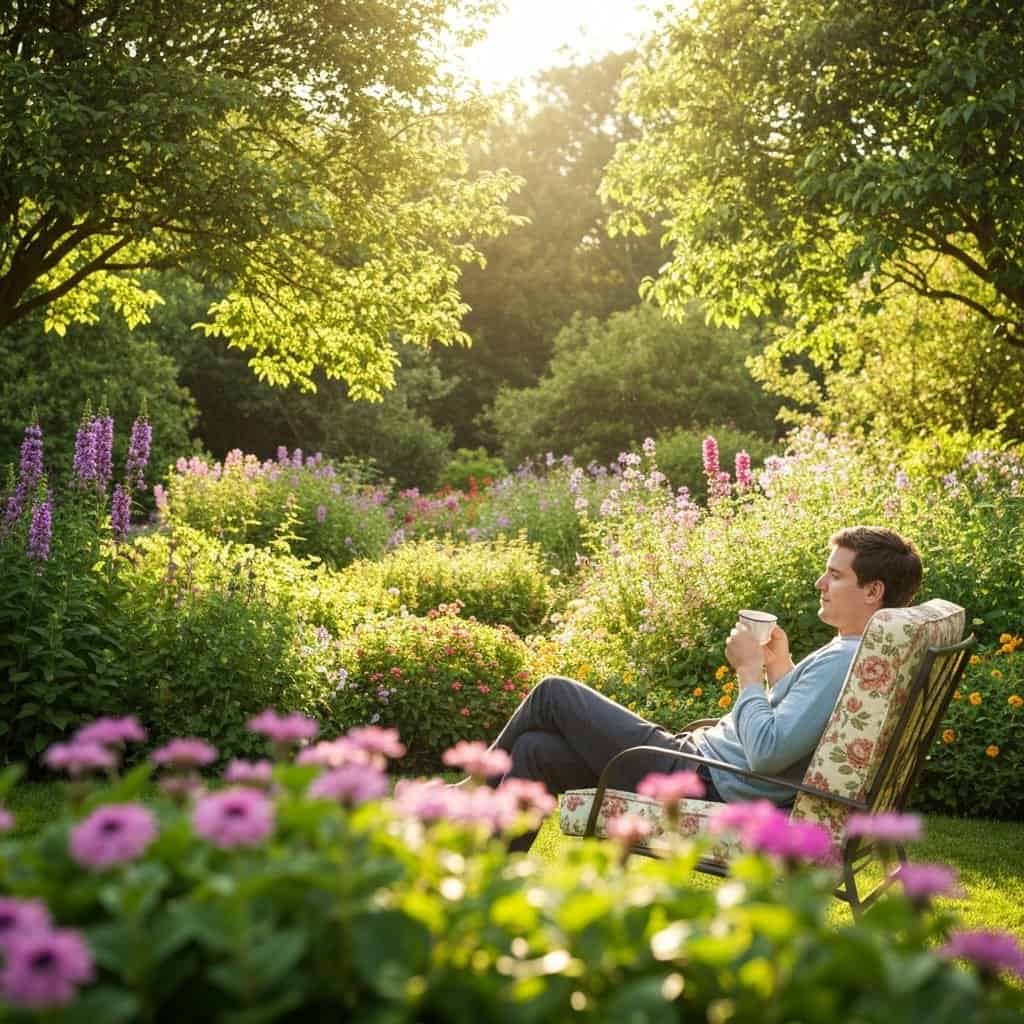 Poranna kawa w kwitnącym ogrodzie – tworzenie strefy relaksu